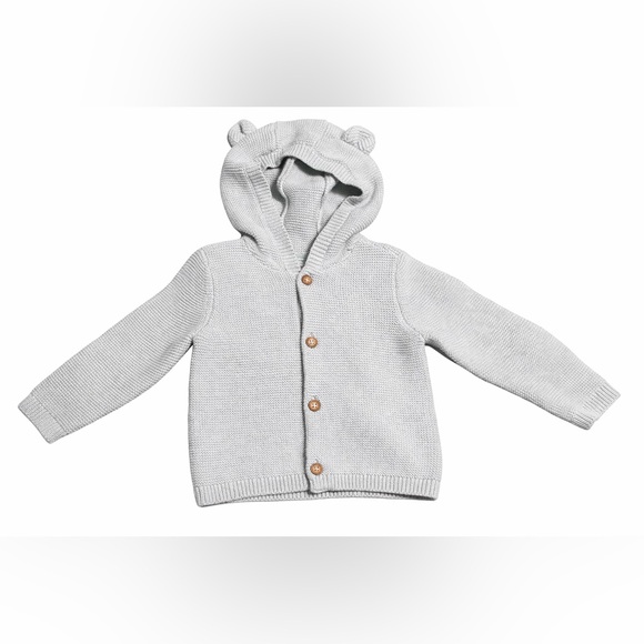 Carter's Other - Carter's Adorable Gray Knit Hoodie with Bear Ears